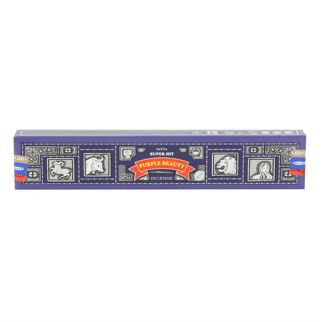 Set of 12 Satya Superhit Purple Beauty Incense 15g (12/50)