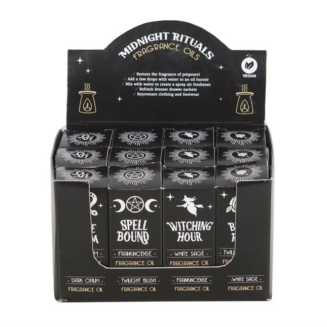 Set of 12 Midnight Rituals Fragrance Oils in Display