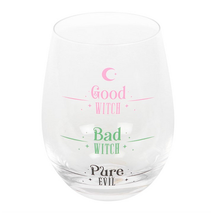 Good Witch, Bad Witch Stemless Glass