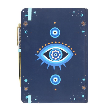 All Seeing Eye A5 Notebook with Crystal Chip Pen