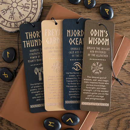 Njord's Ocean Wooden Bookmark