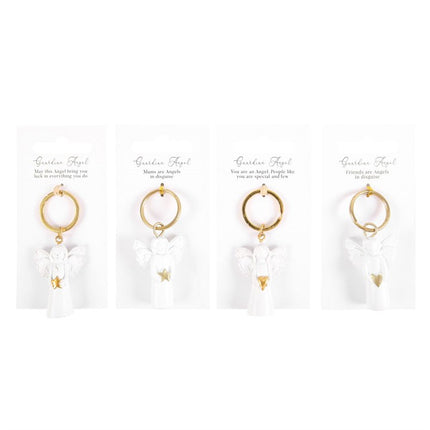 Set of 24 Guardian Angel Key Rings on Display