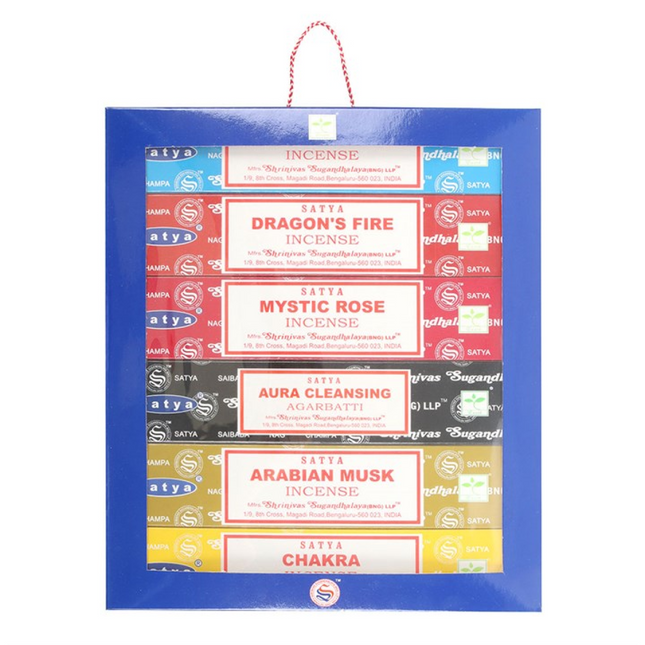 Satya Series Assorted 15 gms [6 Pcs Hanging Display Box] (12/50)